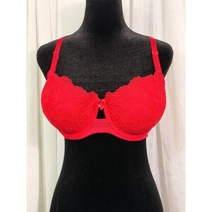 Smart & Sexy Red Floral Lace Underwire Bra Style SA1210 40C